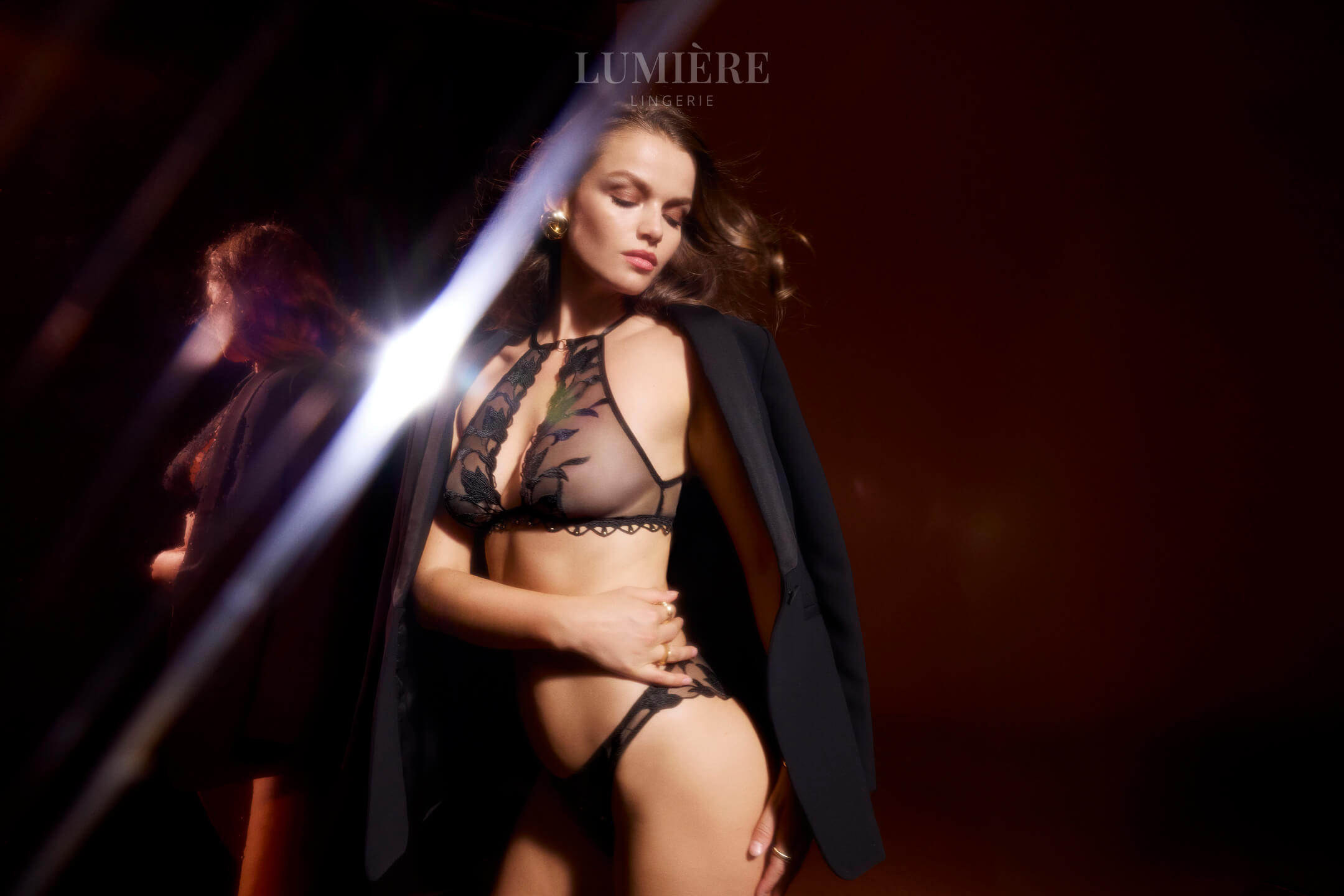 Aubade bridal lingerie in ivory Calais lace for Cyprus weddings available at Lumiere luxury boutique Limassol