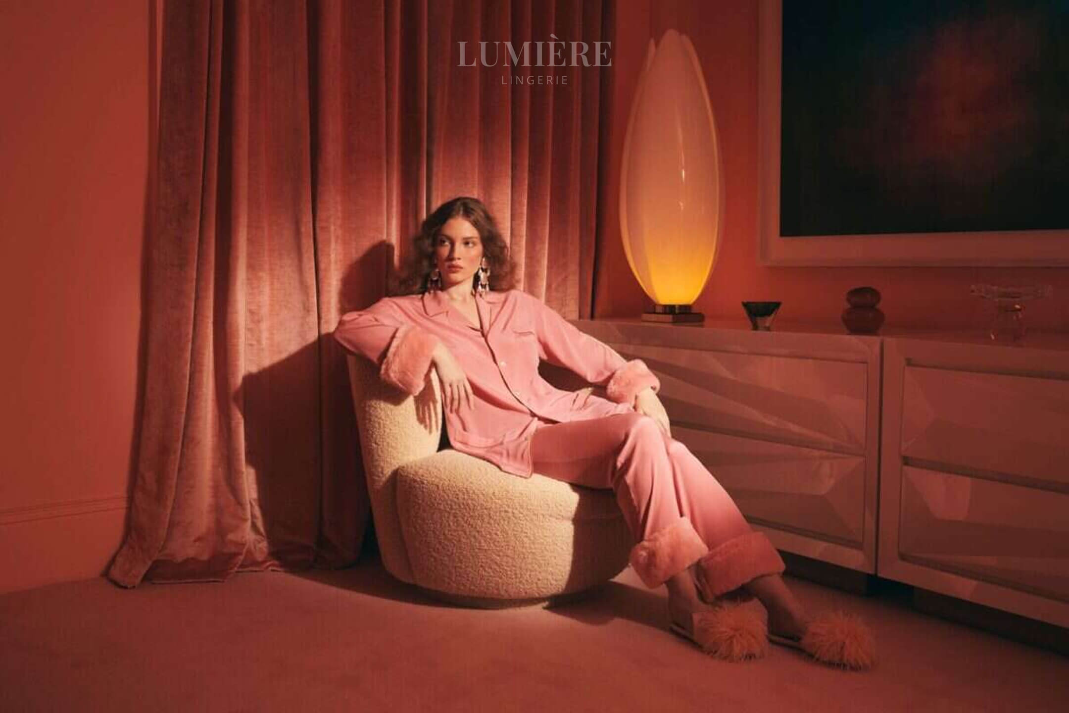 Silk robes elegant enough for receiving guests at home Cyprus lifestyle at Lumiere showroom