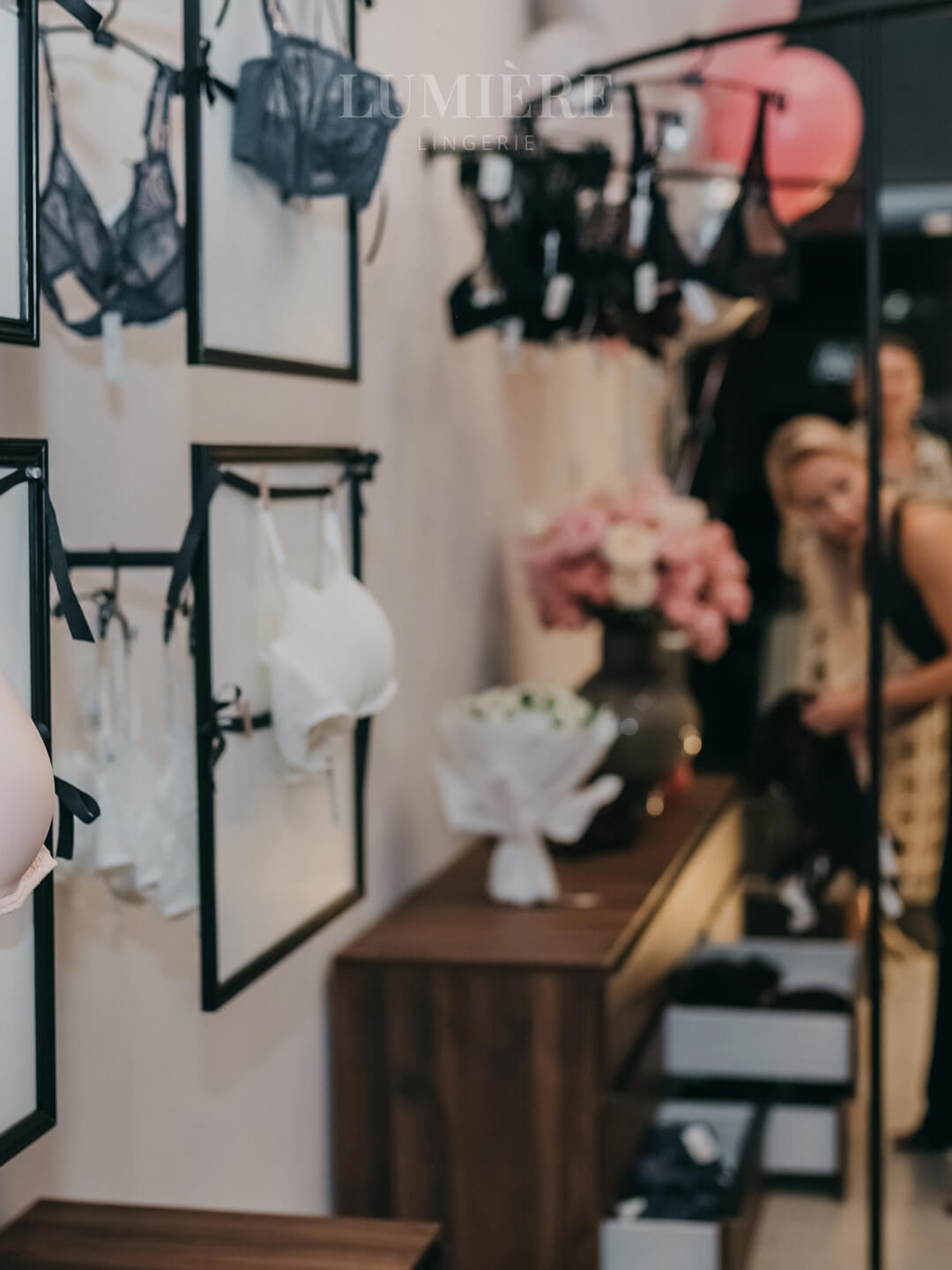 WhatsApp contact option for Lumiere boutique Limassol offering instant messaging appointment booking and styling advice in English Russian Greek